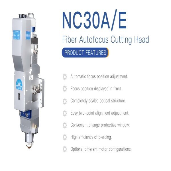 0-3kW WSX NC30E Auto focus Fiber Laser Cutting Head100:125 WSX cutting head