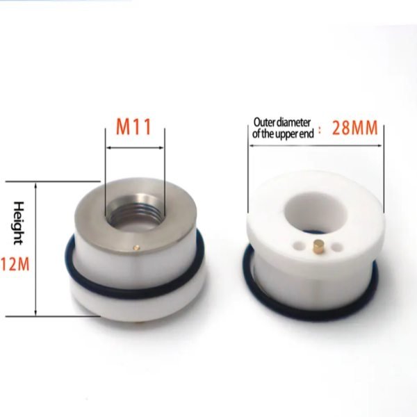 D28 Laser Nozzle Ceramic Rings for Fiber Laser Cutting Head Ceramic Ring